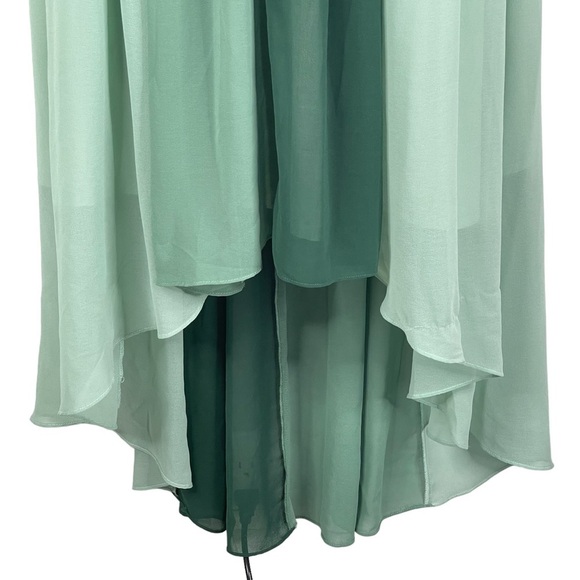 ModCloth Dress XS Wicked Elphaba Hi Low Maxi Flowy Whimsical Fairycore Ren Faire - Picture 5 of 10